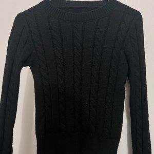 Frenchy Cable Knit Solid Sweater